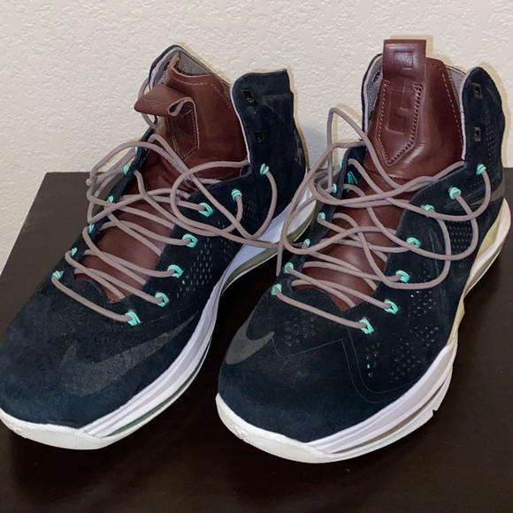 Lebron X Ten EXT QS Package Cork Denim Suede Hazel - Picture 8 of 16